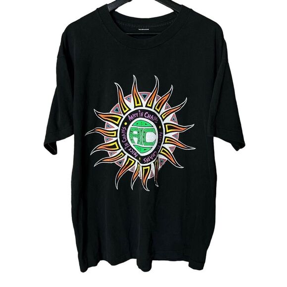 Vintage 90s 1992 Alice In Chains Single Stitch T Shirt XL - Picture 1 of 5